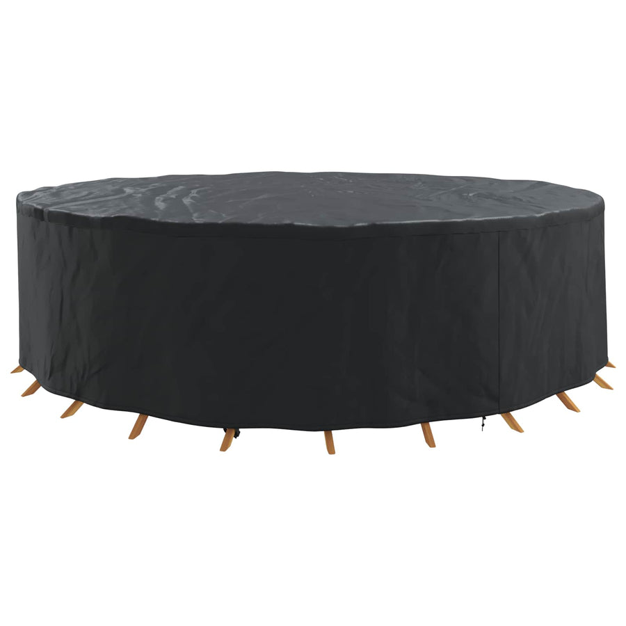 Hoes voor tuinmeubelen Zwart 320 x 320 x 71 cm 420D stof