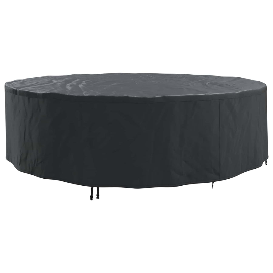 Hoes voor tuinmeubelen Zwart 320 x 320 x 71 cm 600D stof