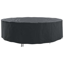 Hoes voor tuinmeubelen Zwart 320 x 320 x 85 cm 600D stof