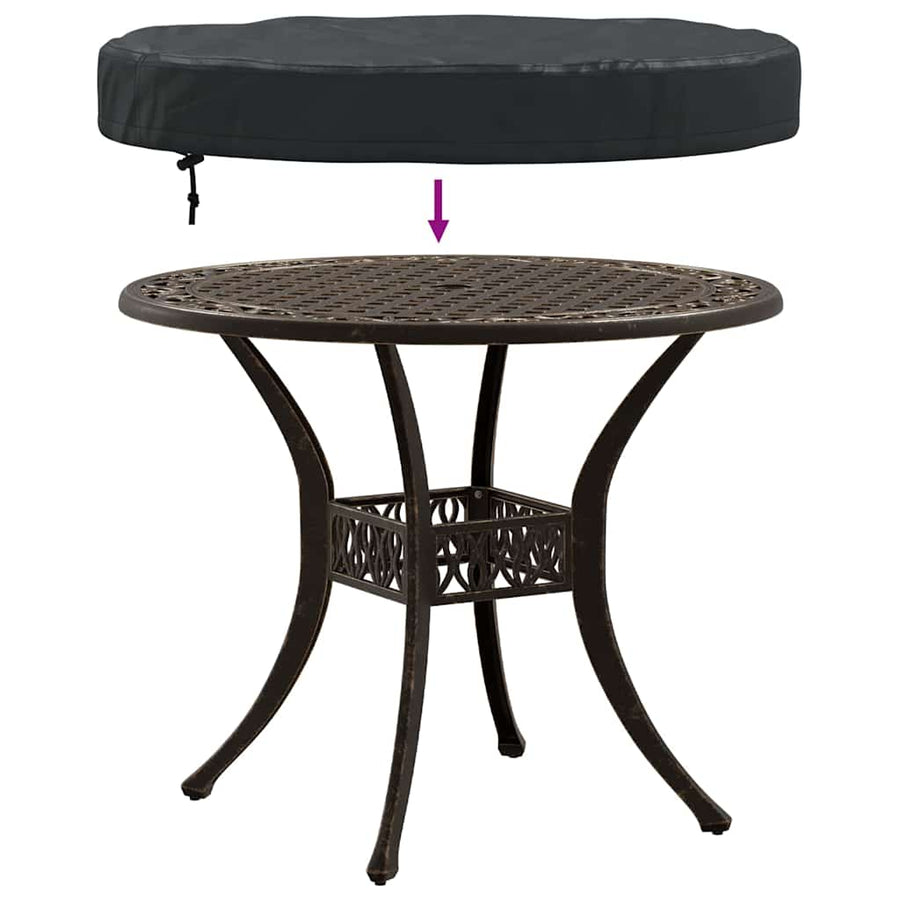 Buiten Tafel Hoes Zwart 62 x 62 x 10 cm 420D stof