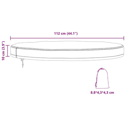 Buiten Tafel Hoes Zwart 92 x 92 x 10 cm 600D stof
