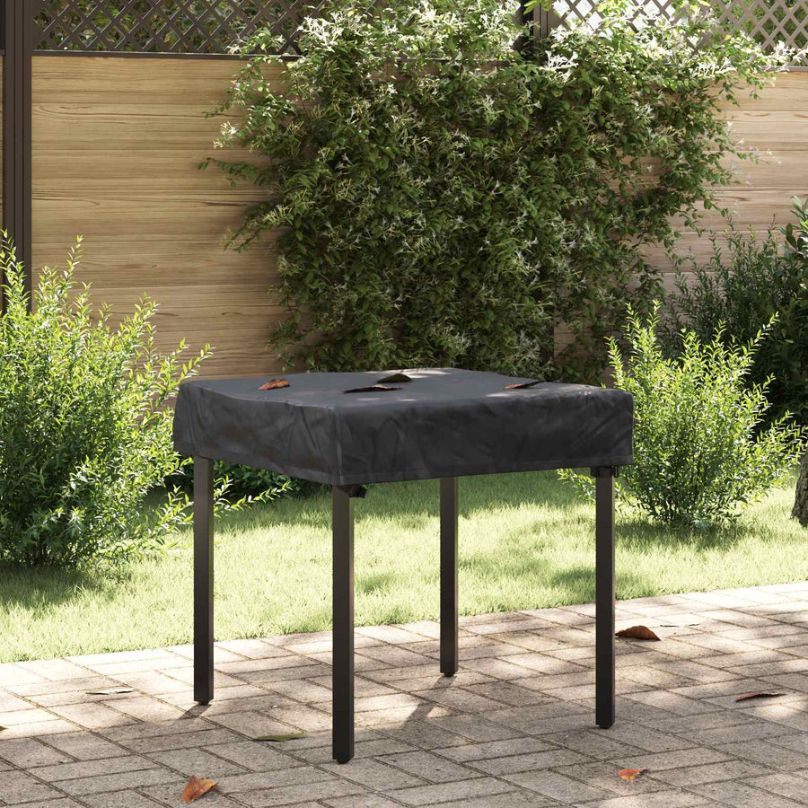 Tafel Dek Effen Zwart 62 x 62 x 15 cm Stof