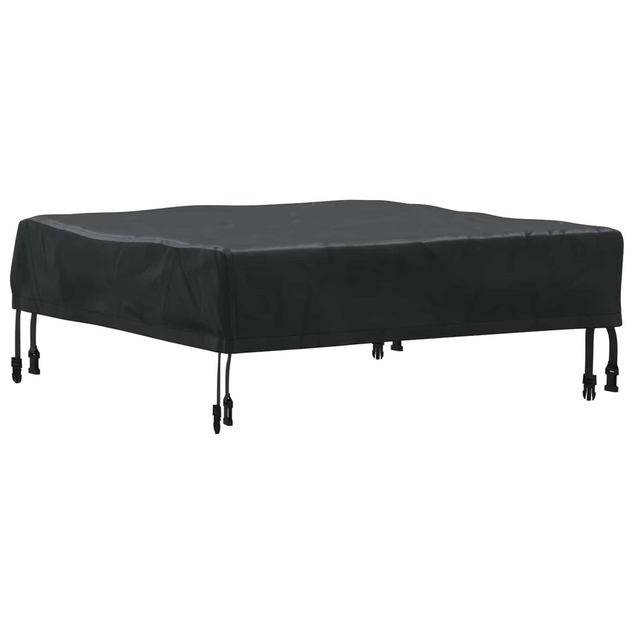 Tafel Dek Effen Zwart 62 x 62 x 15 cm Stof