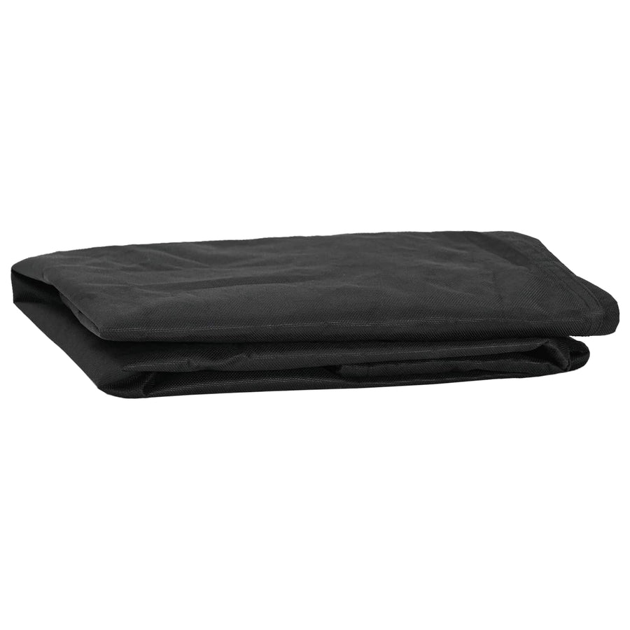 Tafel Dek Effen Zwart 62 x 62 x 15 cm Stof