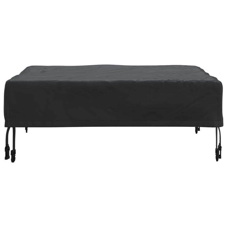 Tafel Dek Effen Zwart 72 x 72 x 15 cm Stof