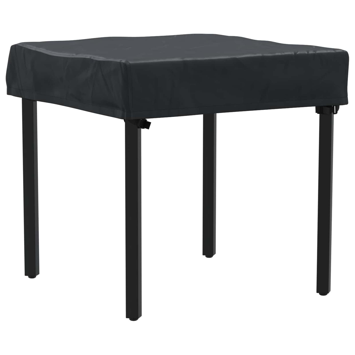 Tafel Dek Effen Zwart 82 x 82 x 15 cm Stof