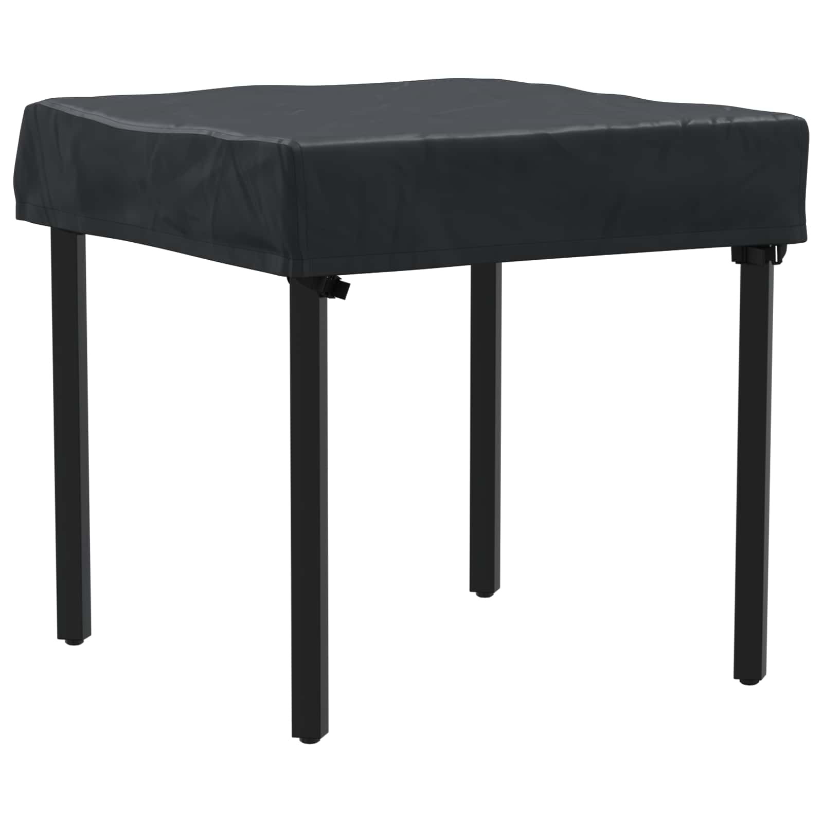 Tafel Dek Effen Zwart 82 x 82 x 15 cm Stof