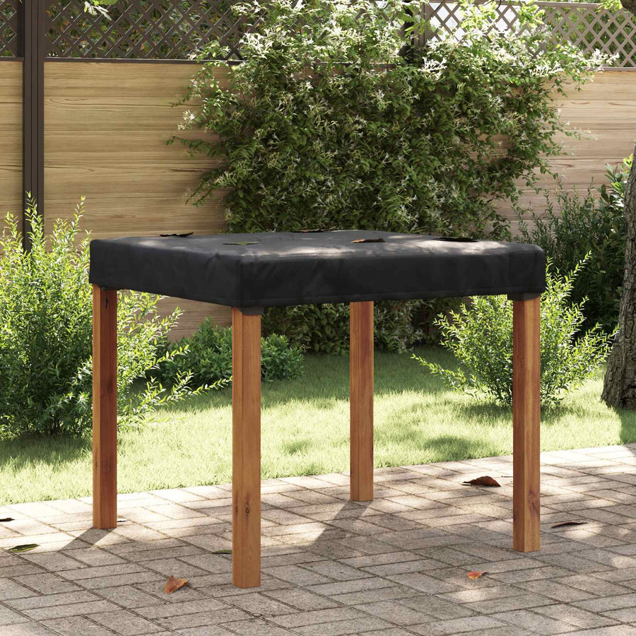 Tafel Dek Effen Zwart 102 x 102 x 15 cm Stof