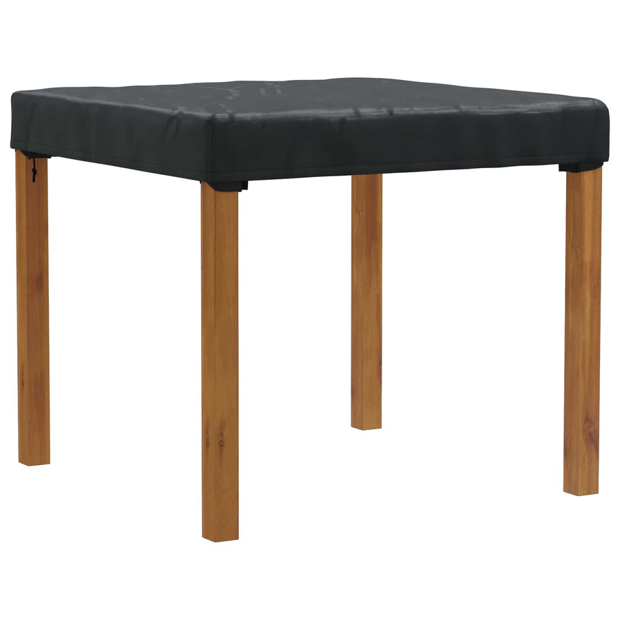 Tafel Dek Effen Zwart 102 x 102 x 15 cm Stof