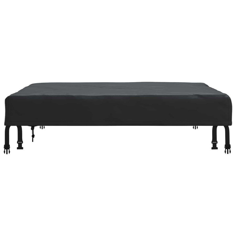 Tafel Dek Effen Zwart 102 x 102 x 15 cm Stof