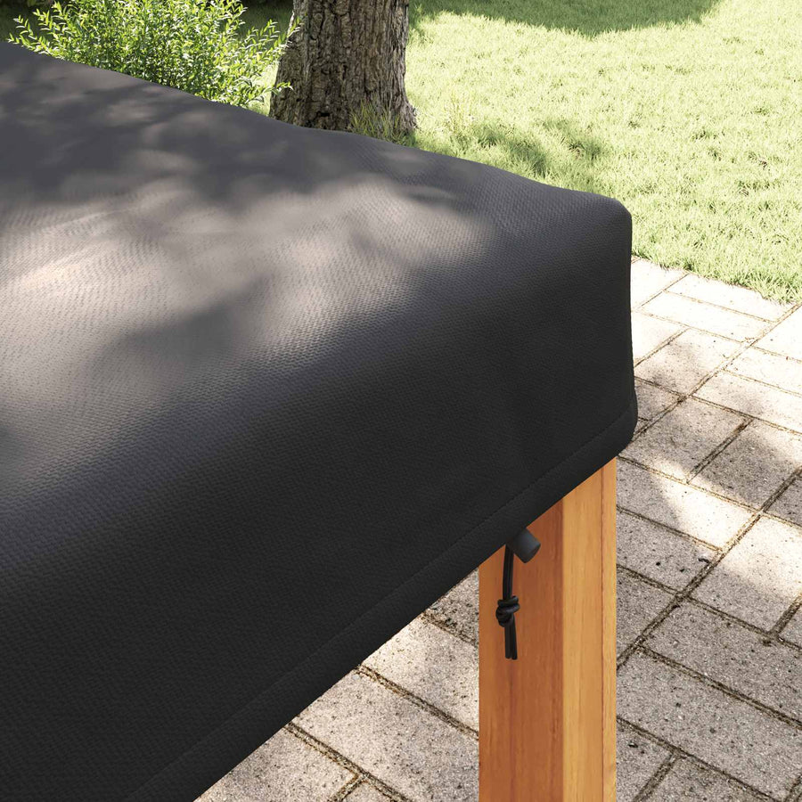 Tafel Dek Effen Zwart 102 x 102 x 15 cm Stof