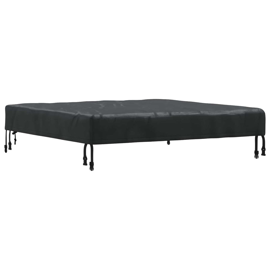 Tafel Dek Effen Zwart 102 x 102 x 15 cm Stof