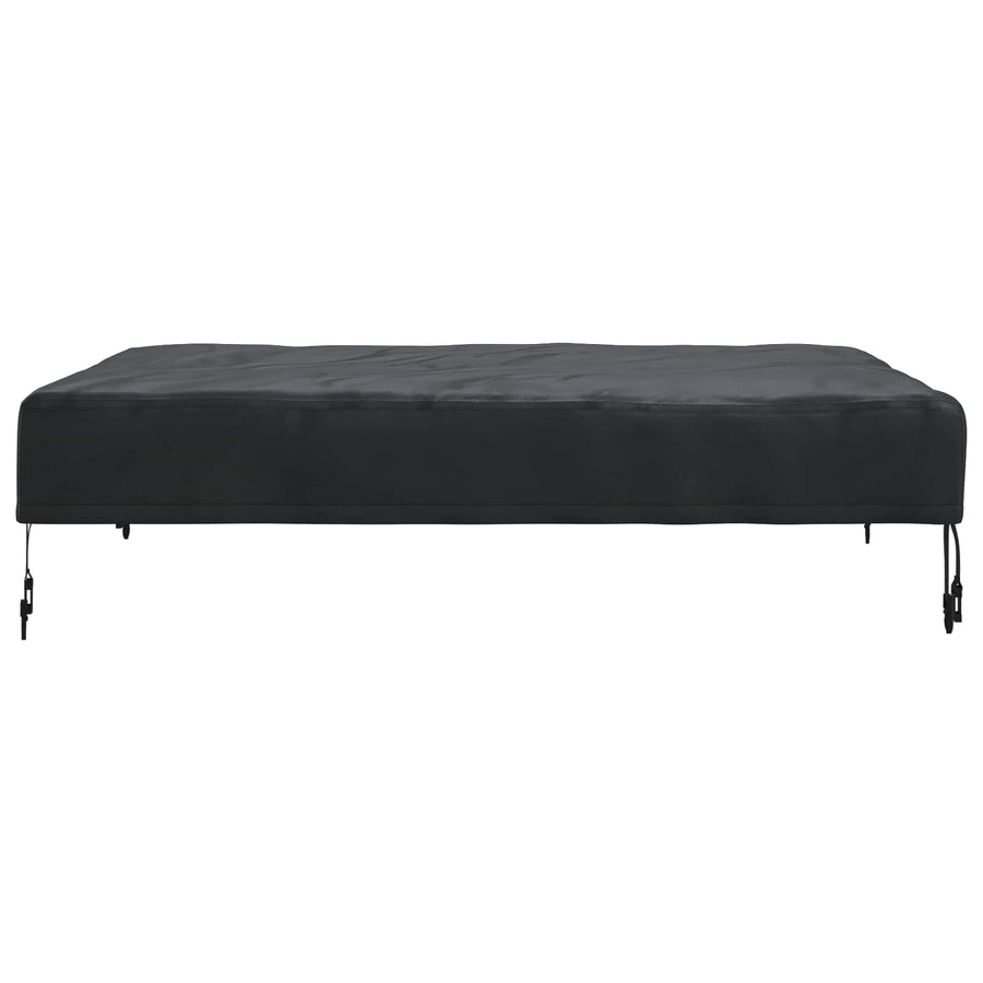 Tafel Dek Effen Zwart 102 x 102 x 15 cm Stof