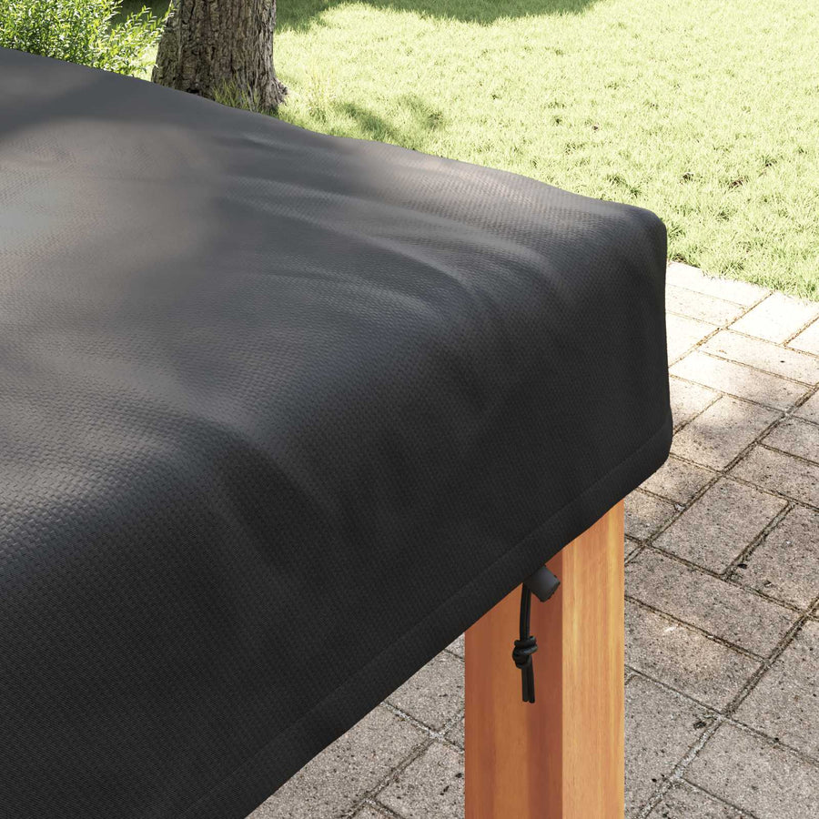 Tafel Dek Effen Zwart 122 x 122 x 15 cm Stof