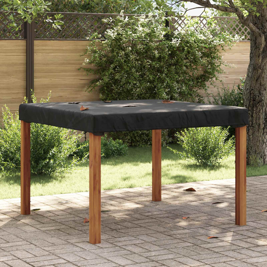 Tafel Dek Effen Zwart 142 x 142 x 15 cm Stof