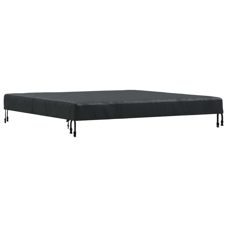 Tafel Dek Effen Zwart 142 x 142 x 15 cm Stof