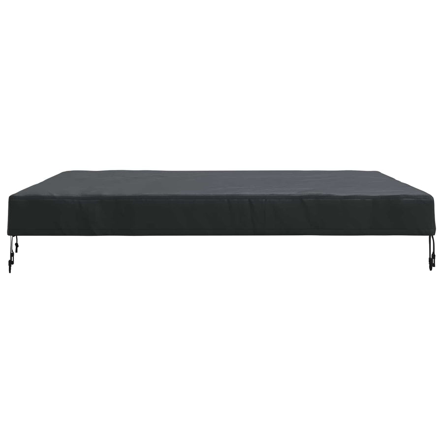 Tafel Dek Effen Zwart 142 x 142 x 15 cm Stof