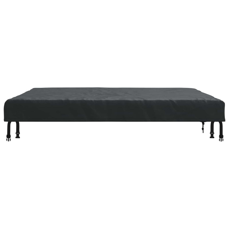 Tafel Dek Effen Zwart 142 x 142 x 15 cm Stof