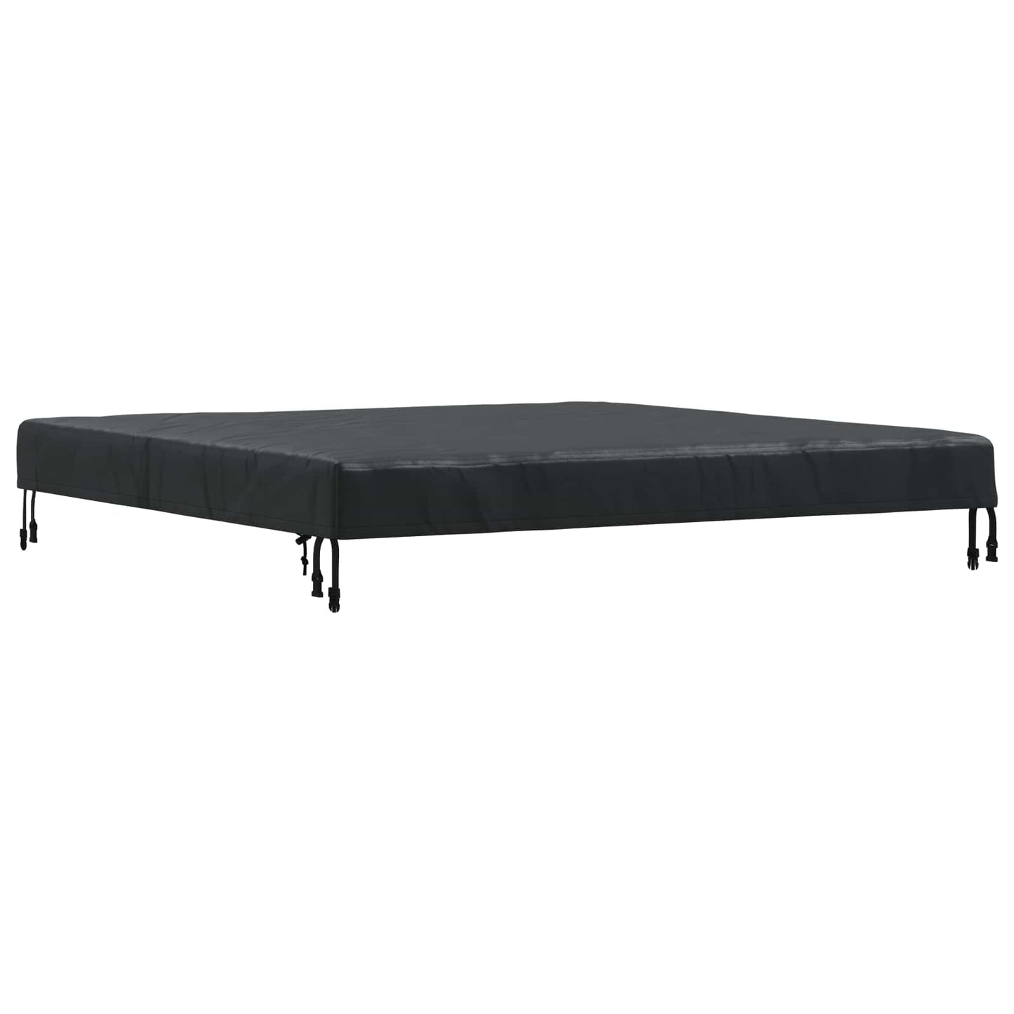 Tafel Dek Effen Zwart 142 x 142 x 15 cm Stof
