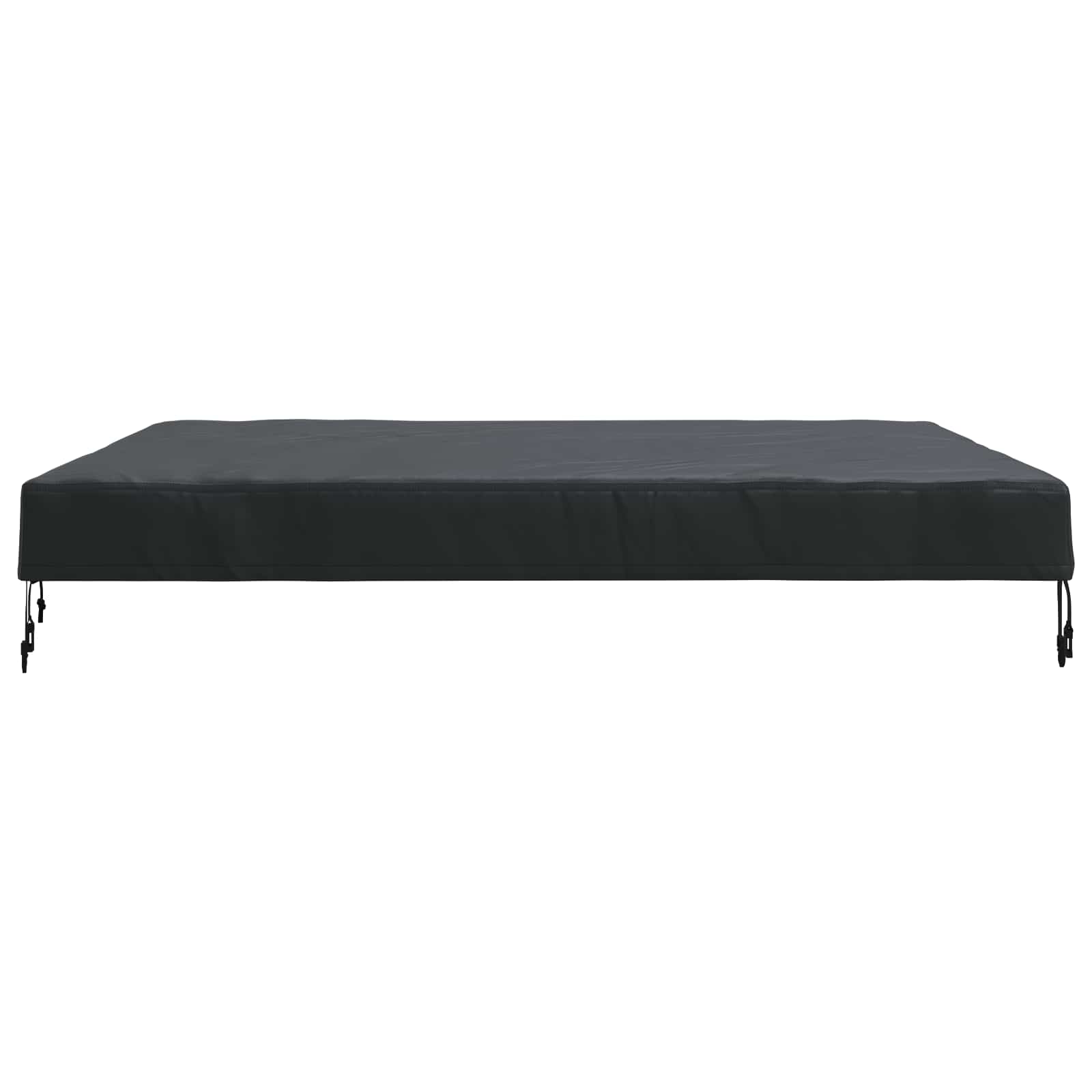 Tafel Dek Effen Zwart 142 x 142 x 15 cm Stof