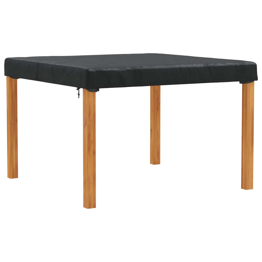 Tafel Dek Effen Zwart 142 x 142 x 15 cm Stof