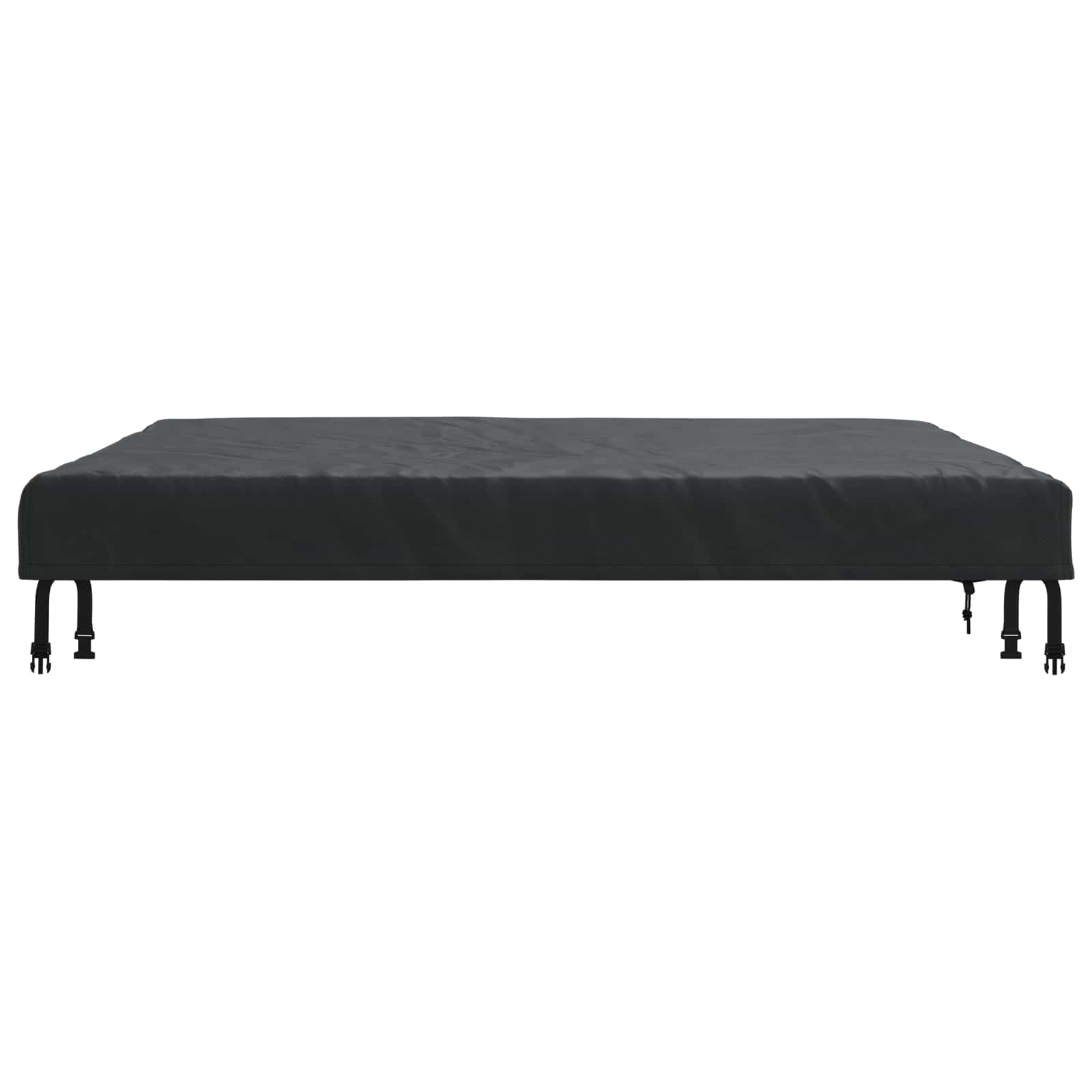 Tafel Dek Effen Zwart 142 x 142 x 15 cm Stof