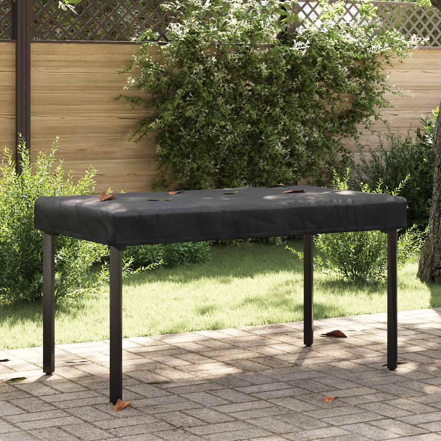 Tafel Dek Effen Zwart 122 x 72 x 15 cm Stof