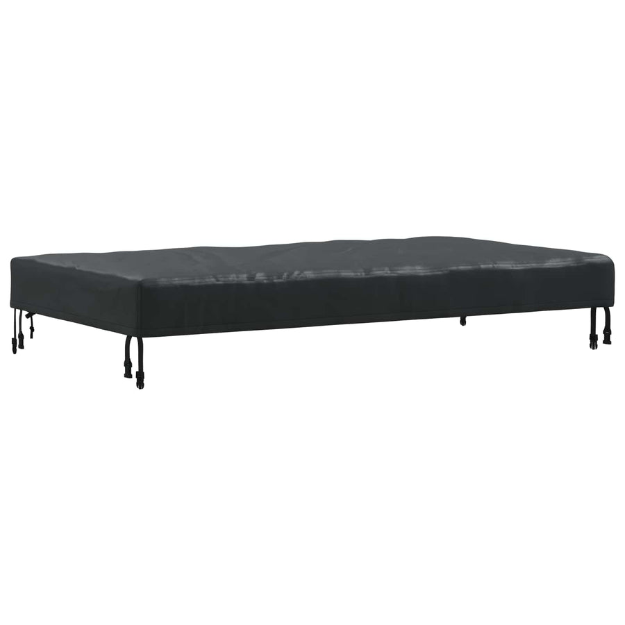 Tafel Dek Effen Zwart 122 x 72 x 15 cm Stof