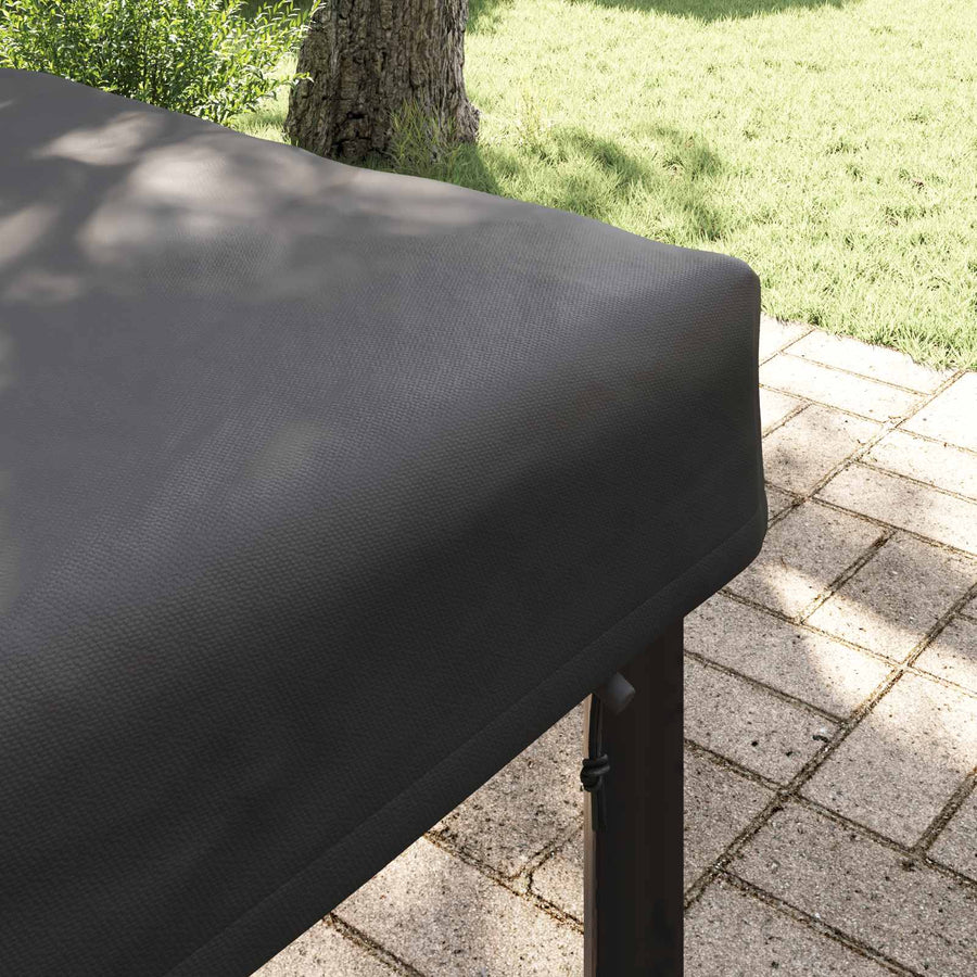 Tafel Dek Effen Zwart 142 x 82 x 15 cm Stof