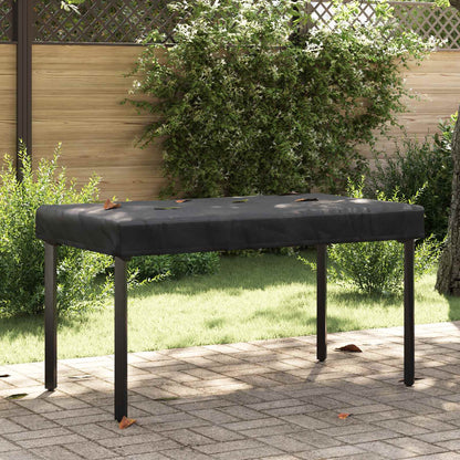 Tafel Dek Effen Zwart 142 x 82 x 15 cm Stof