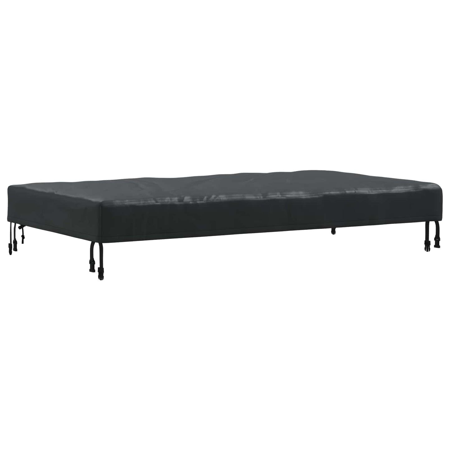 Tafel Dek Effen Zwart 142 x 82 x 15 cm Stof