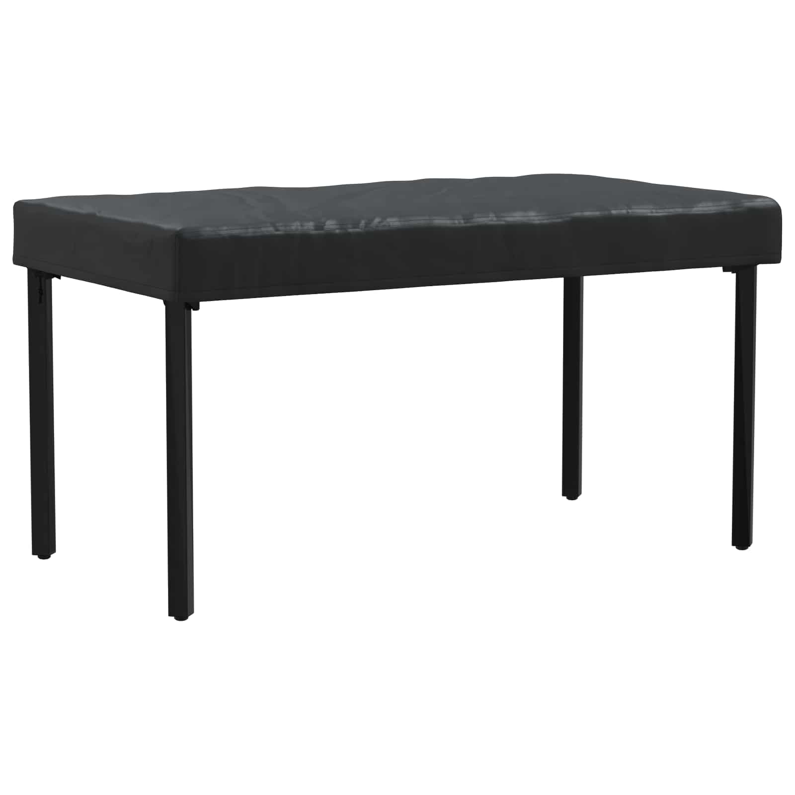 Tafel Dek Effen Zwart 142 x 82 x 15 cm Stof