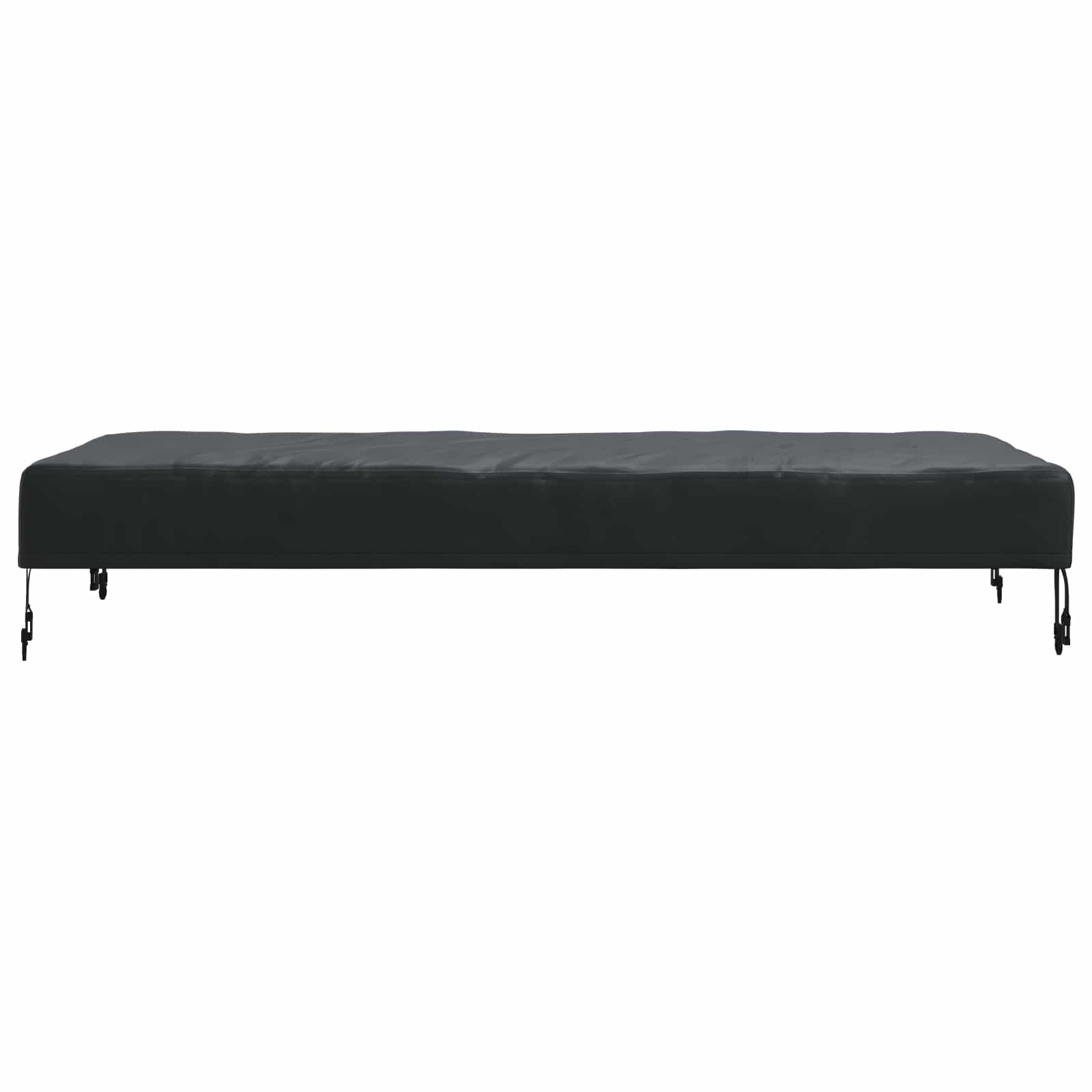 Tafel Dek Effen Zwart 142 x 82 x 15 cm Stof