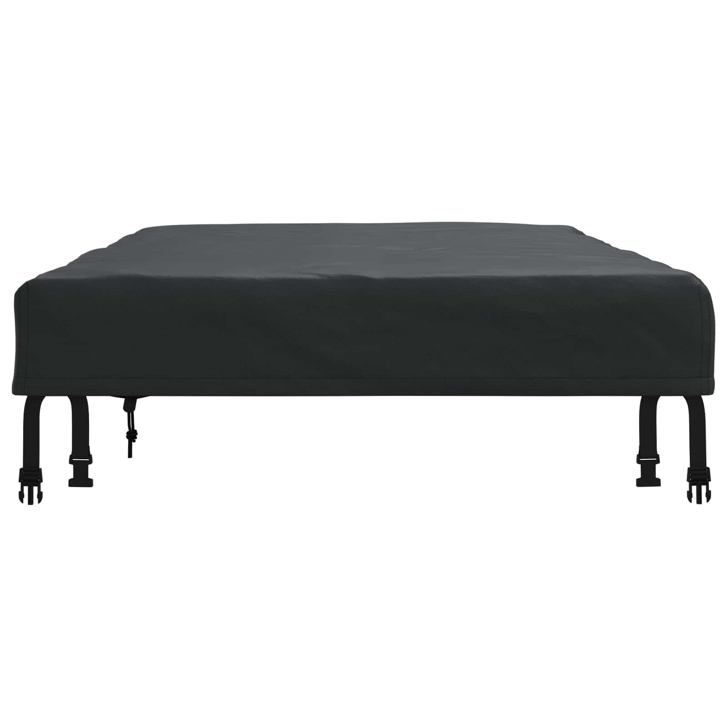 Tafel Dek Effen Zwart 142 x 82 x 15 cm Stof