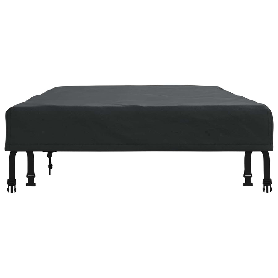 Tafel Dek Effen Zwart 152 x 92 x 15 cm Stof