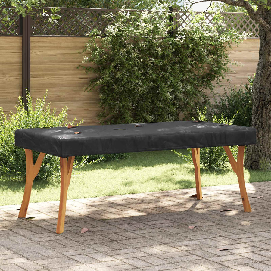 Tafel Dek Effen Zwart 162 x 92 x 15 cm Stof