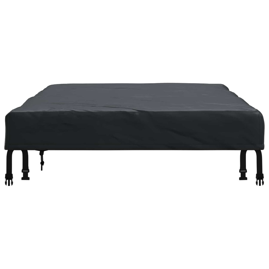 Tafel Dek Effen Zwart 162 x 92 x 15 cm Stof