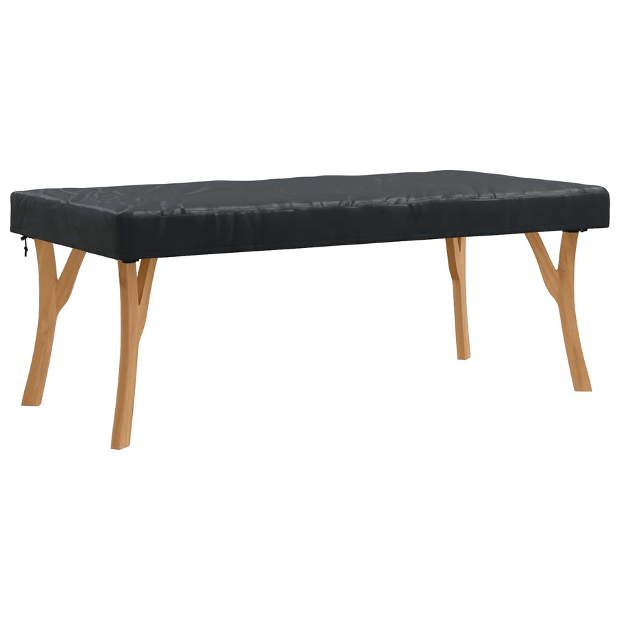 Tafel Dek Effen Zwart 102 x 202 x 15 cm Stof