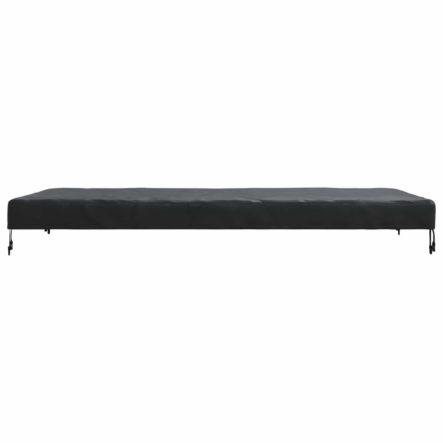 Tafel Dek Effen Zwart 202 x 92 x 15 cm Stof