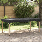 Table Cover Solid Black 202 x 92 x 15 cm Fabric