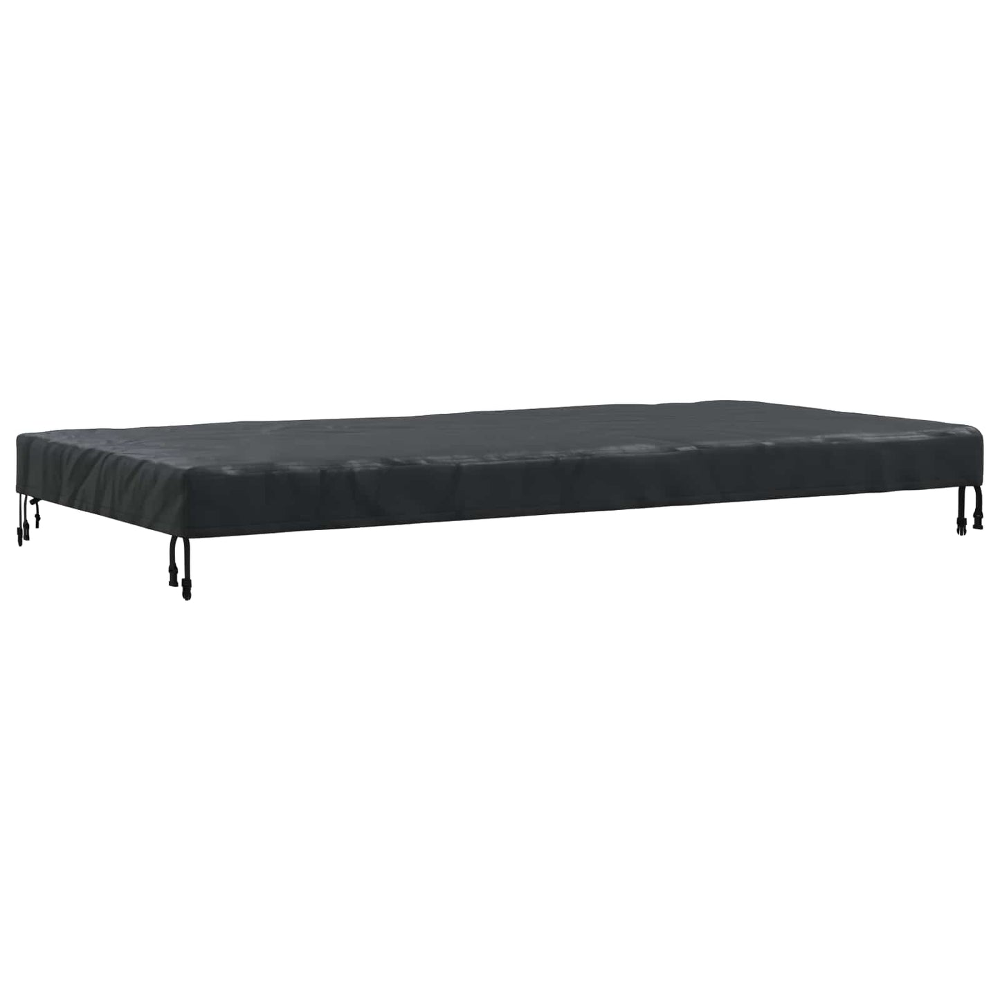 Tafel Dek Effen Zwart 202 x 102 x 15 cm Stof