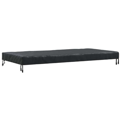 Tafel Dek Effen Zwart 202 x 102 x 15 cm Stof