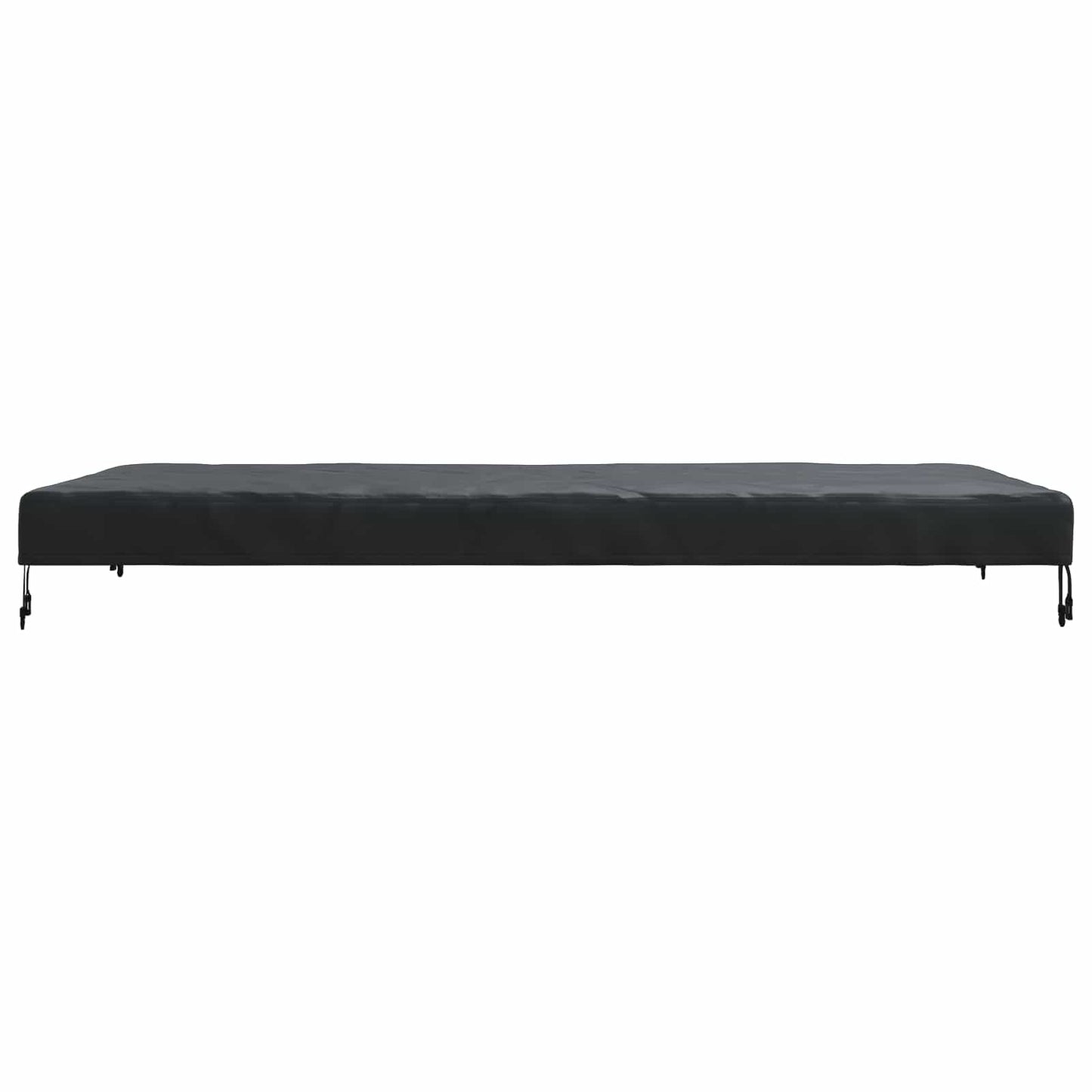 Tafel Dek Effen Zwart 202 x 102 x 15 cm Stof