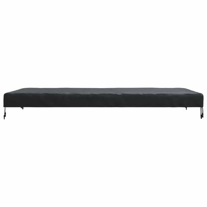 Tafel Dek Effen Zwart 202 x 102 x 15 cm Stof