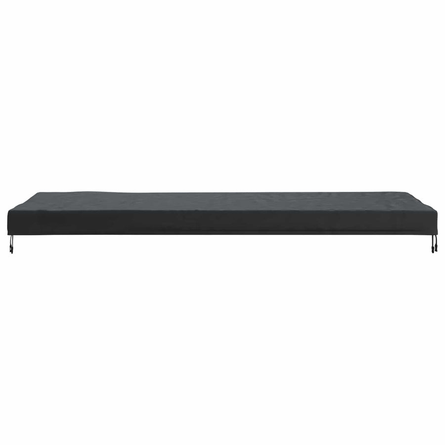 Tafel Dek Effen Zwart 242 x 102 x 15 cm Stof