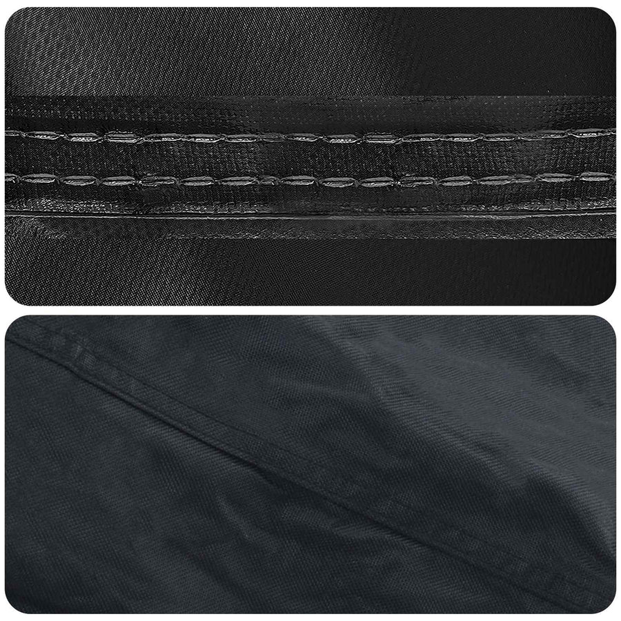 Tafel Dek Effen Zwart 242 x 102 x 15 cm Stof