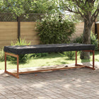 Table Cover Plain Black 262 x 102 x 15 cm Fabric