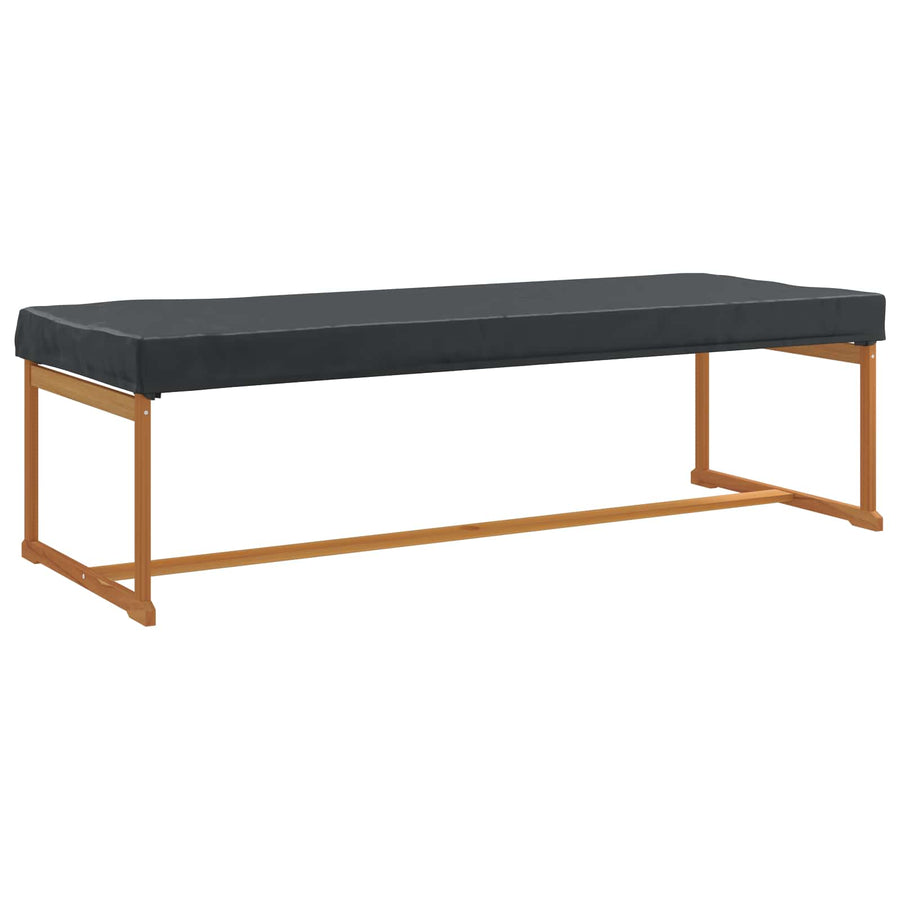Tafel Dek Effen Zwart 102 x 202 x 15 cm Stof