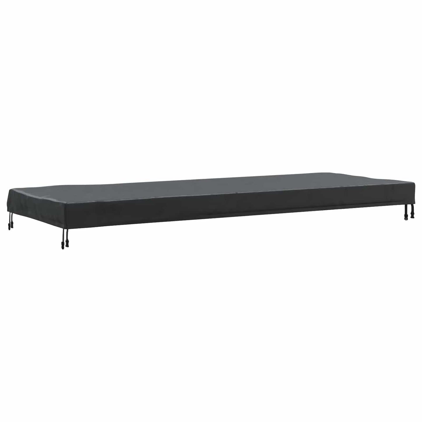 Tafel Dek Effen Zwart 262 x 102 x 15 cm Stof