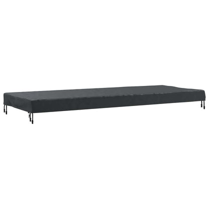Tafel Dek Effen Zwart 262 x 102 x 15 cm Stof